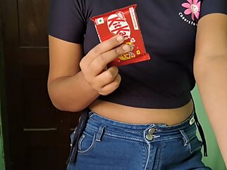 Village Girl Fuck Hard in Chocolate day (Hindi Audio)