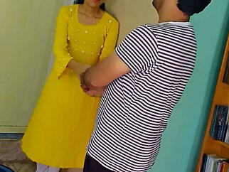 Indian Village Girl Fucking in Office For the first time In Tight Pussy MMS