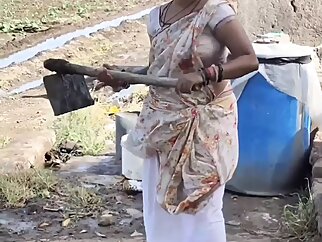Indian village girl by taking