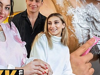 VIP4K. Hot bathroom sex after