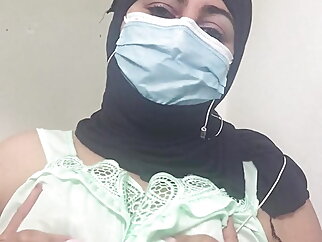 Tunisian wife speaks badly coupled with masturbates her pussy pulling her breasts she wants girls coupled with ragtag